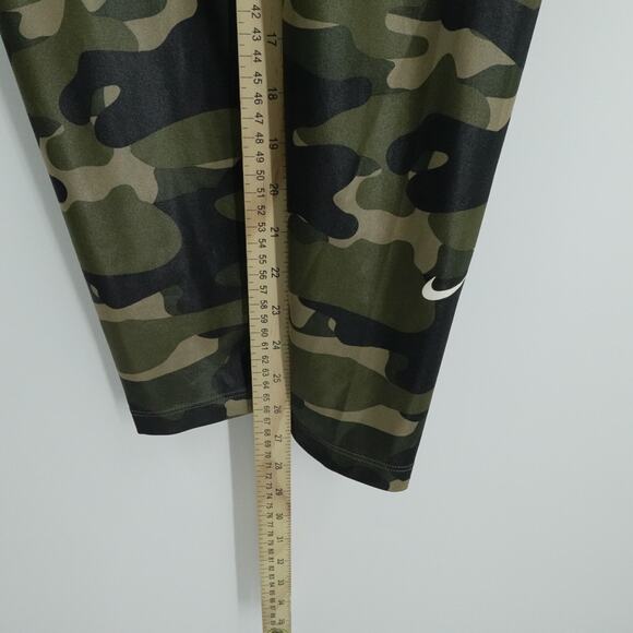 Nike Legging Womens Medium Green Camo One Dri FIt Trainging Gym Workout Stretch - Picture 7 of 14